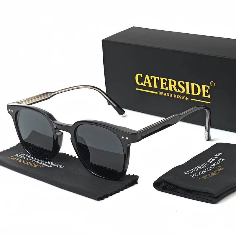 Kito do Óculos de sol redondo Pipa com armação leve e proteção UV400 preto