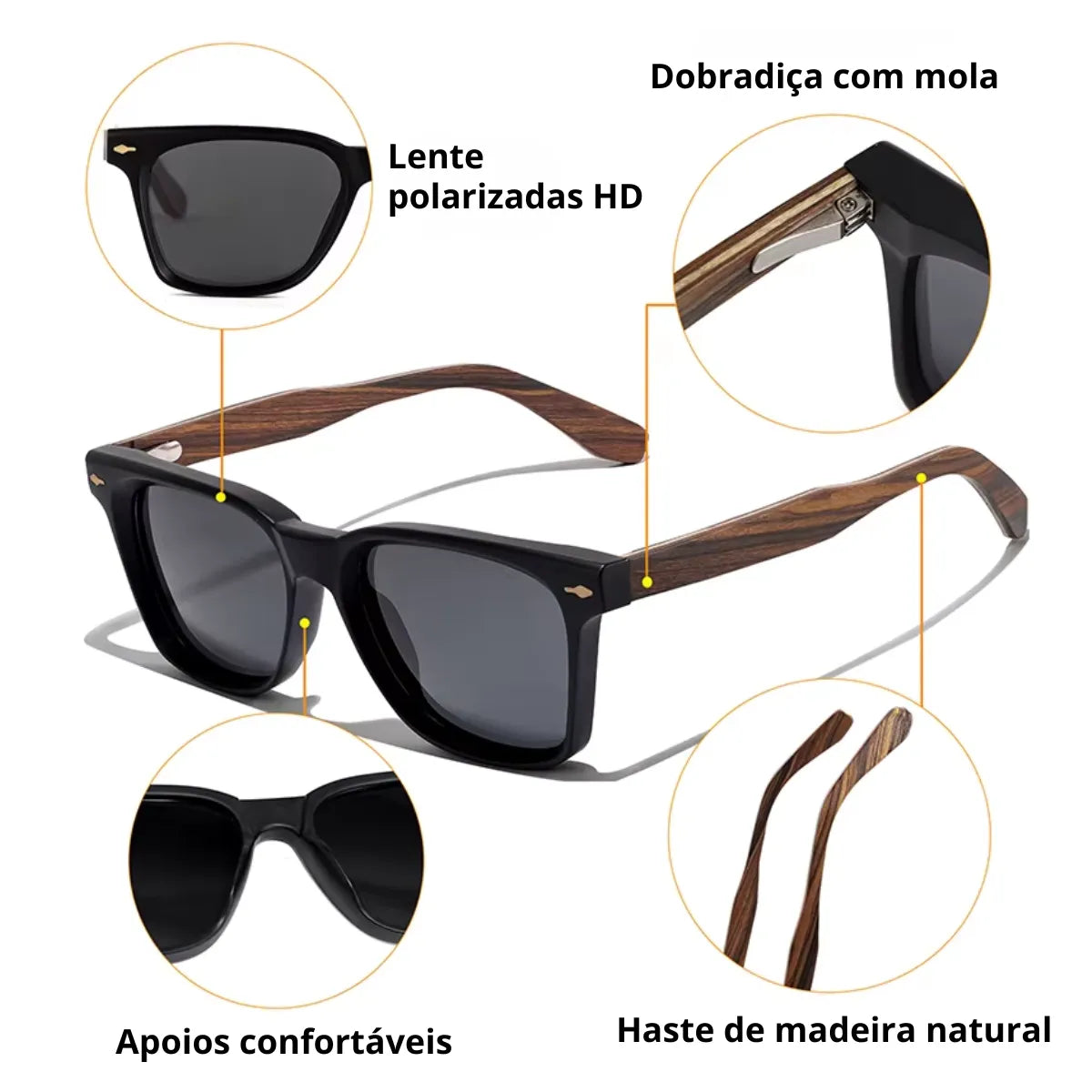 Óculos Deep Wood Polarizado