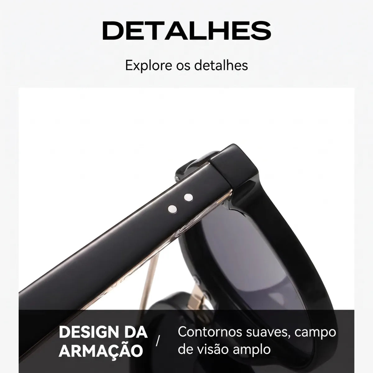 Detalhes da Armação do Óculos Cannes Polarizado UV400