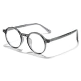 Óculos de grau Flux retrô redondo cinza