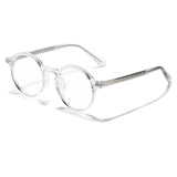 Óculos de grau Flux retrô redondo transparente