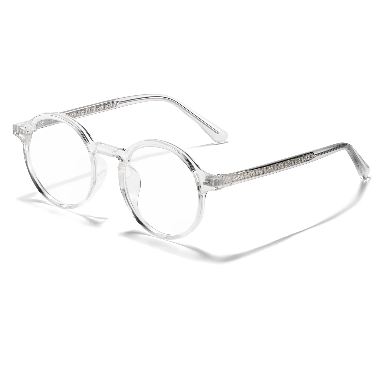 Óculos de grau Flux retrô redondo transparente