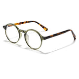 Óculos de grau Flux retrô redondo verde