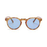 Óculos Ibiza Polarizado – Frontal, Armação Laranja com Lentes Azuis