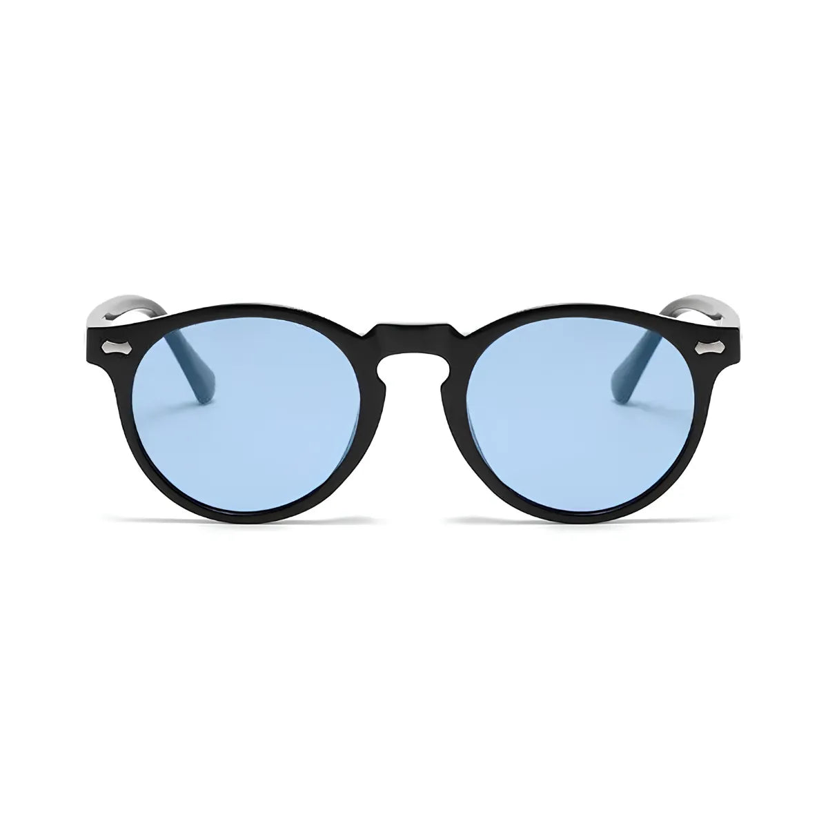 Óculos Ibiza Polarizado – Frontal, Armação Preta com Lentes Azuis
