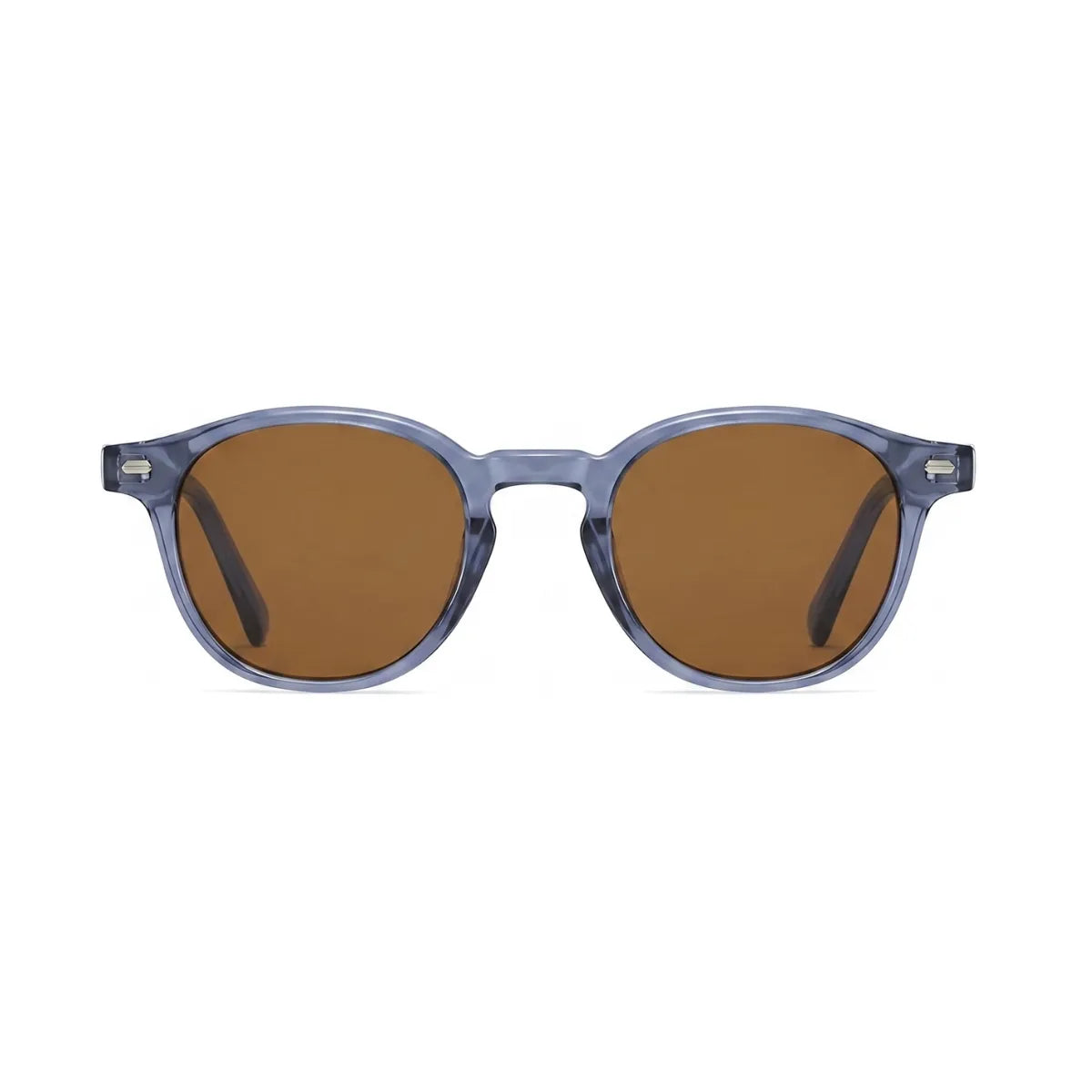 Óculos Ipanema Polarizado – Frontal, Armação Azul com Lentes Marrons