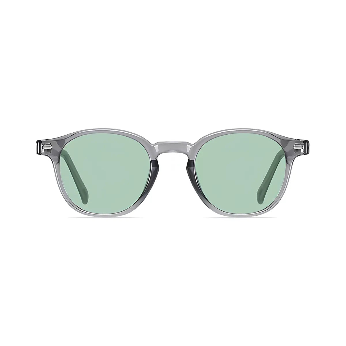 Óculos Ipanema Polarizado – Frontal, Armação Cinza com Lentes Verdes