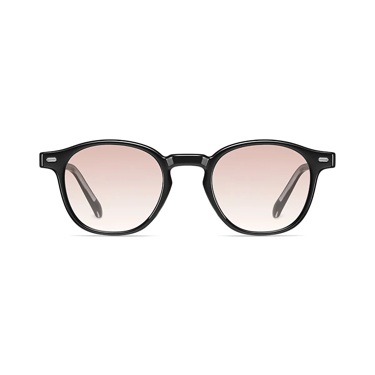 Óculos Ipanema Polarizado – Frontal, Armação Preta com Lentes Rosé Degradê