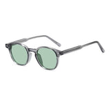 Óculos Ipanema Polarizado – Lateral, Armação Cinza com Lentes Verdes