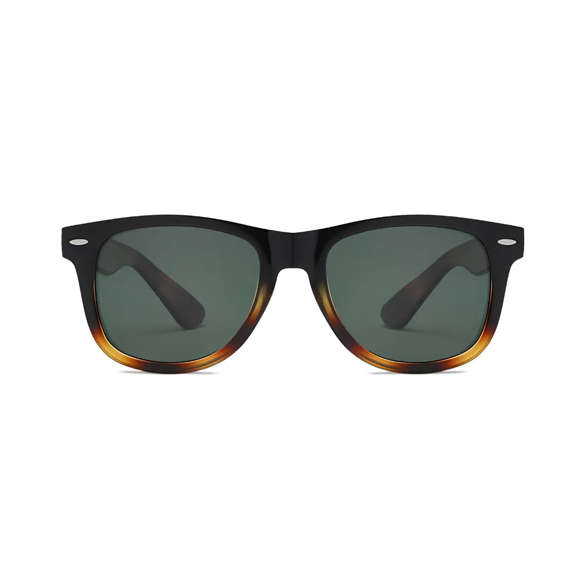 Óculos Aster Polarizado UV400 - Frontal - Armação Havana com Lentes Verdes