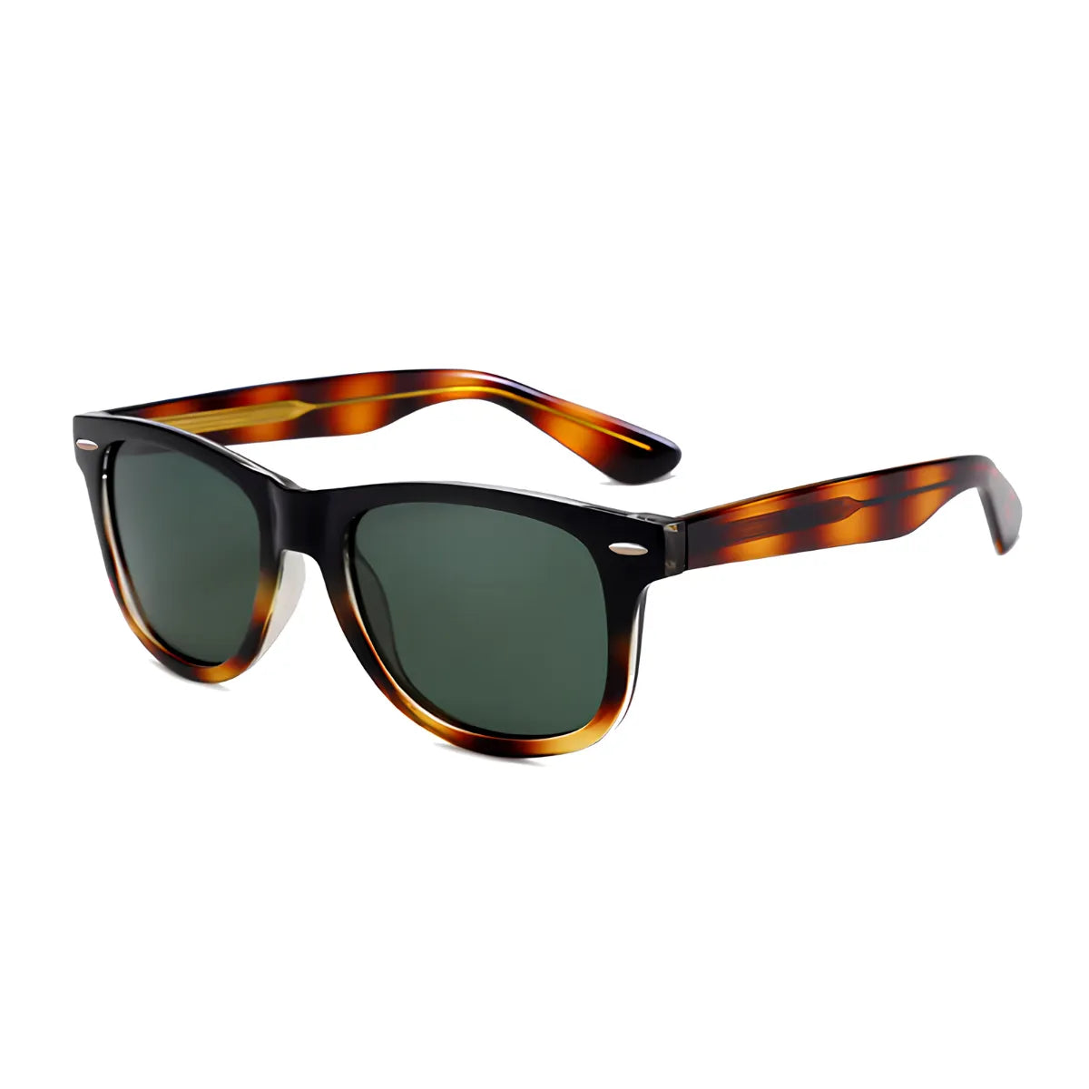 Óculos Aster Polarizado UV400 - Lateral - Armação Havana com Lentes Verdes