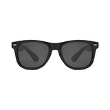 Óculos Aster Polarizado UV400 - Frontal - Armação Preta com Lentes Cinzas