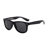 Óculos Aster Polarizado UV400 - Lateral - Armação Preta com Lentes Cinzas