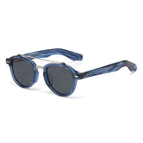 Óculos Cannes Polarizado Azul com Lentes Cinzas - Visto de Lado