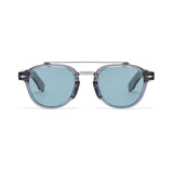 Óculos Cannes Polarizado Cinza com Lentes Azuis Visto de Frente