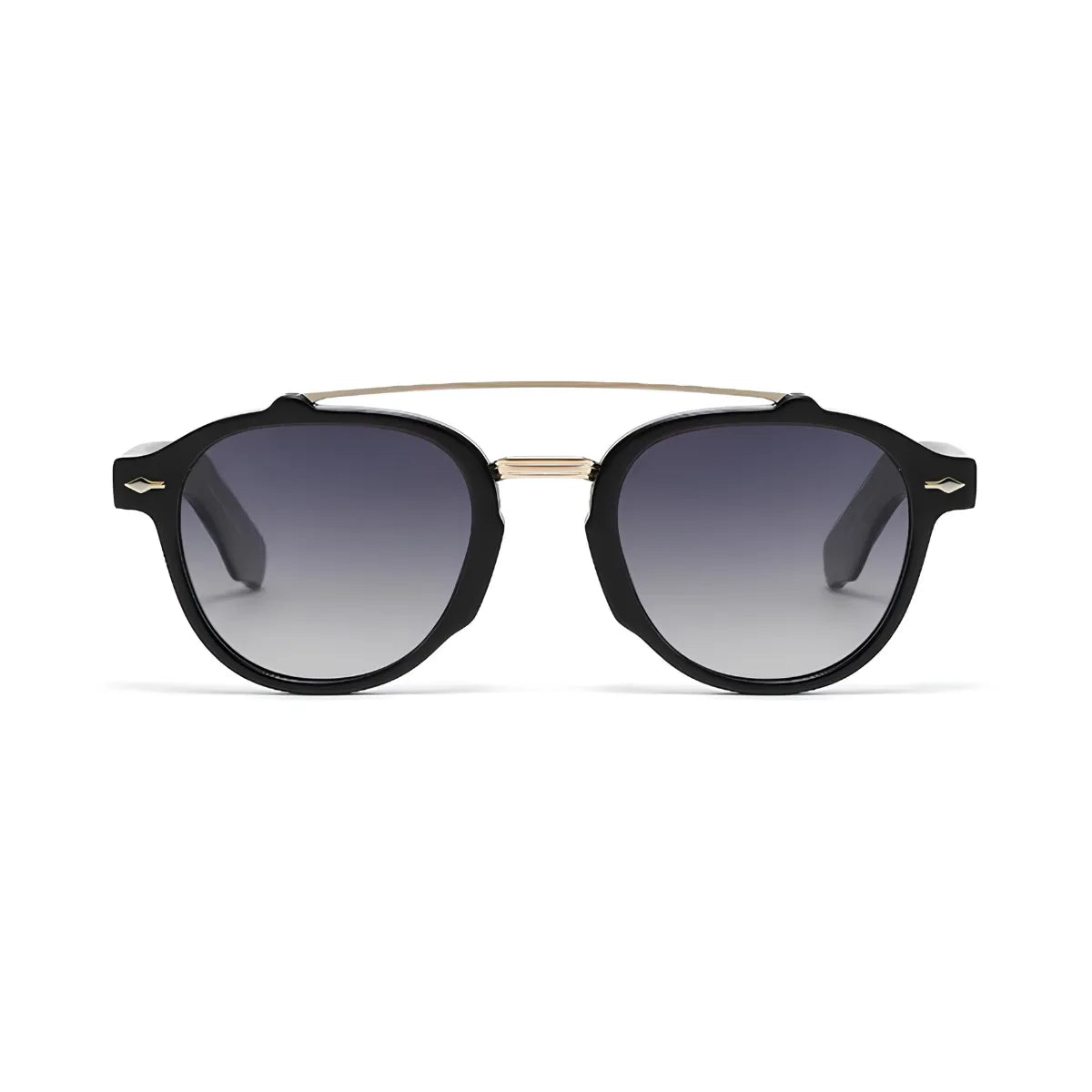 Óculos Cannes Polarizado Preto com Lentes Cinzas Visto de Frente