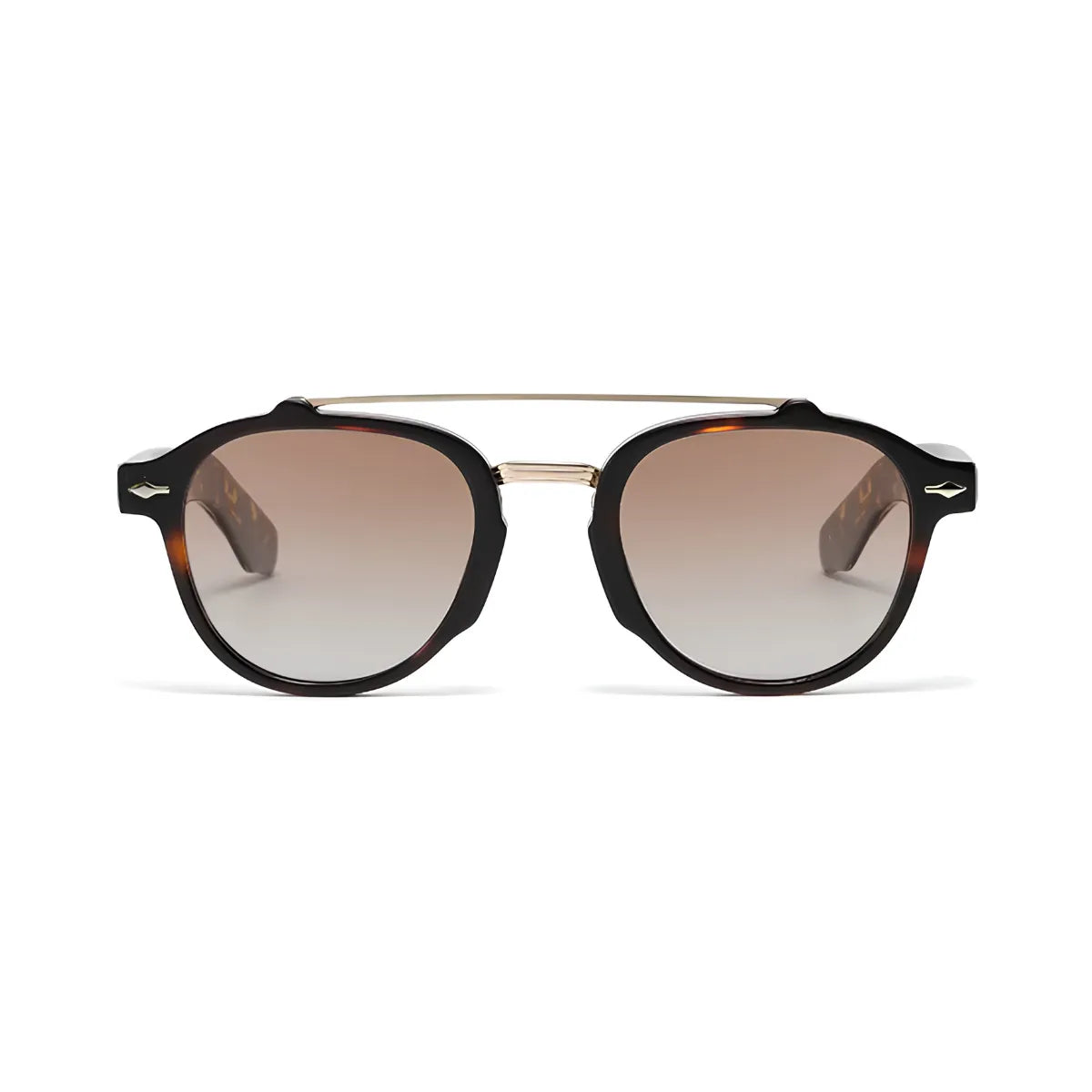 Óculos Cannes Polarizado Tartaruga com Lentes Marrons Visto de Frente