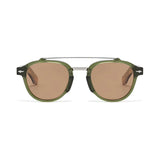 Óculos Cannes Polarizado Verde com Lentes Marrons visto de frente