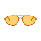 Óculos Essenza – Frontal, Armação Laranja com Lentes Amarelas