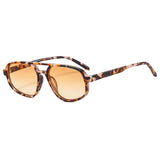 Óculos Essenza – Lateral, Armação Leopardo Broze com Lentes Mel
