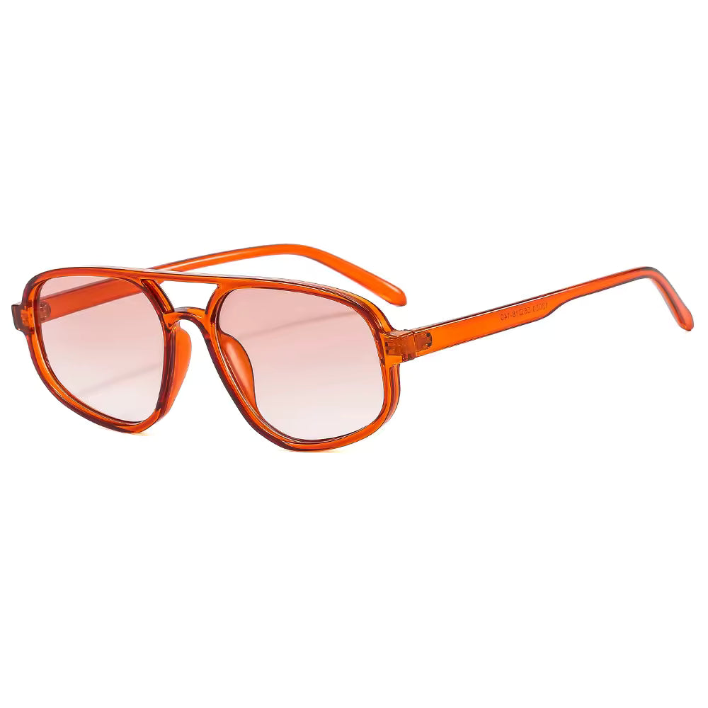 Óculos Essenza – Lateral, Armação Terracota com Lentes Rosé