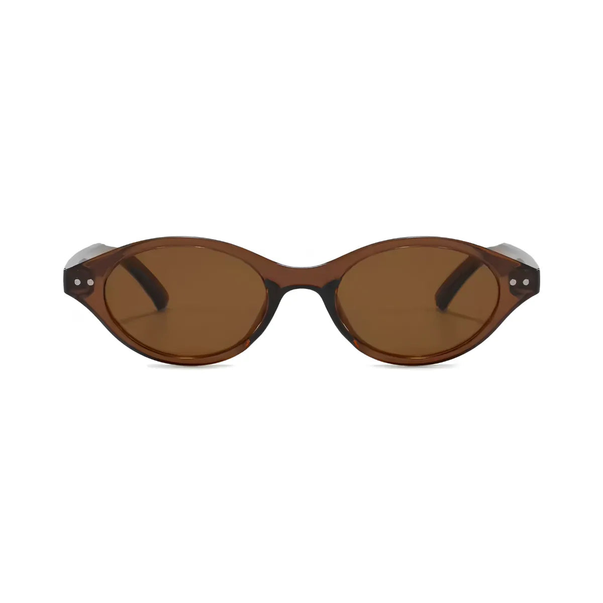Óculos Jari – Frontal, Armação Marrom com Lentes Marrons