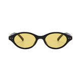Óculos Jari – Frontal, Armação Preta com Lentes Amarelas