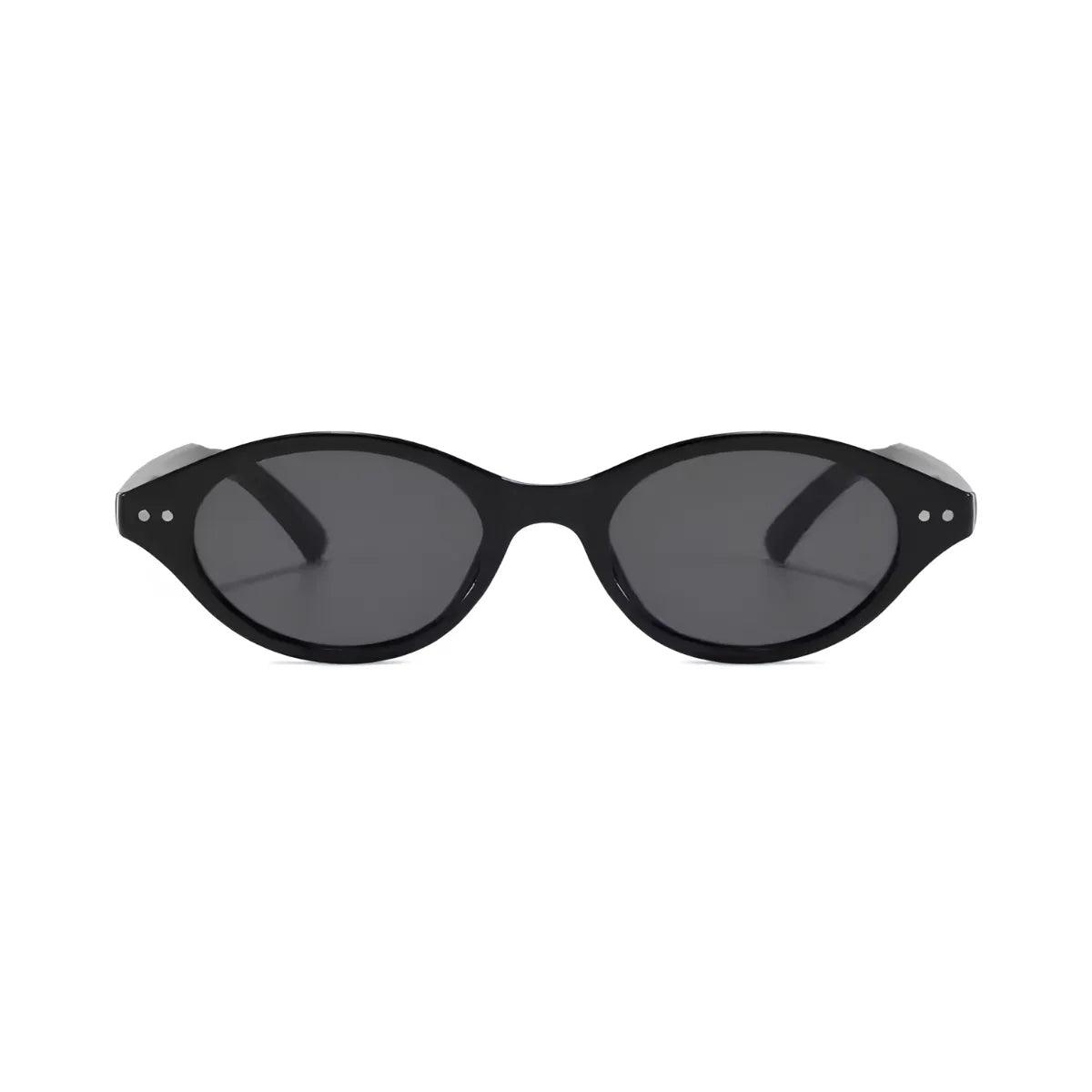 Óculos Jari – Frontal, Armação Preta com Lentes Cinzas