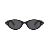 Óculos Jari – Frontal, Armação Preta com Lentes Cinzas