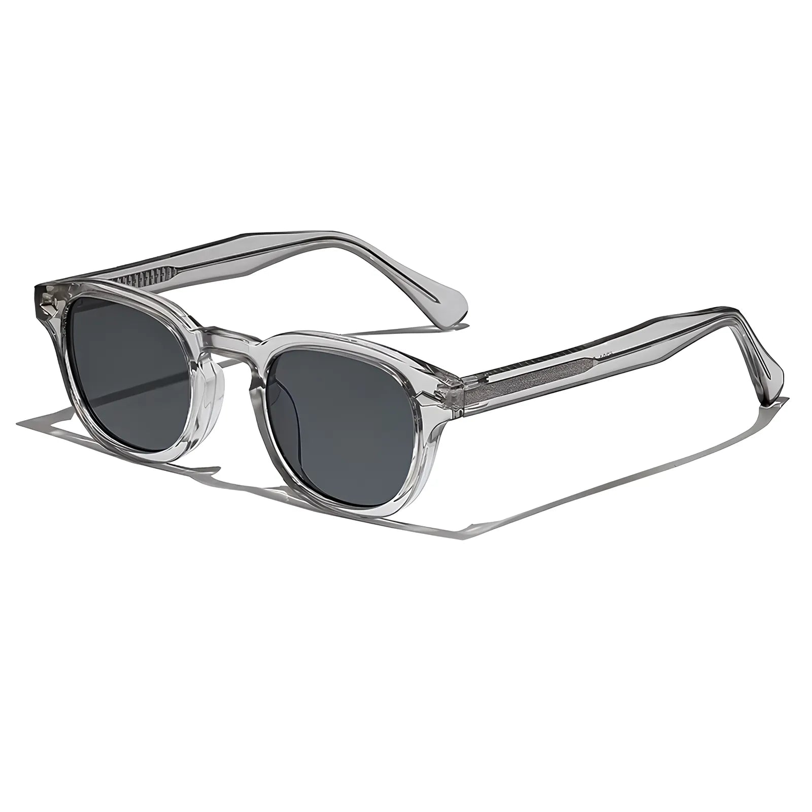 Óculos Maresias – Lateral, Armação Cinza com lentes Cinzas