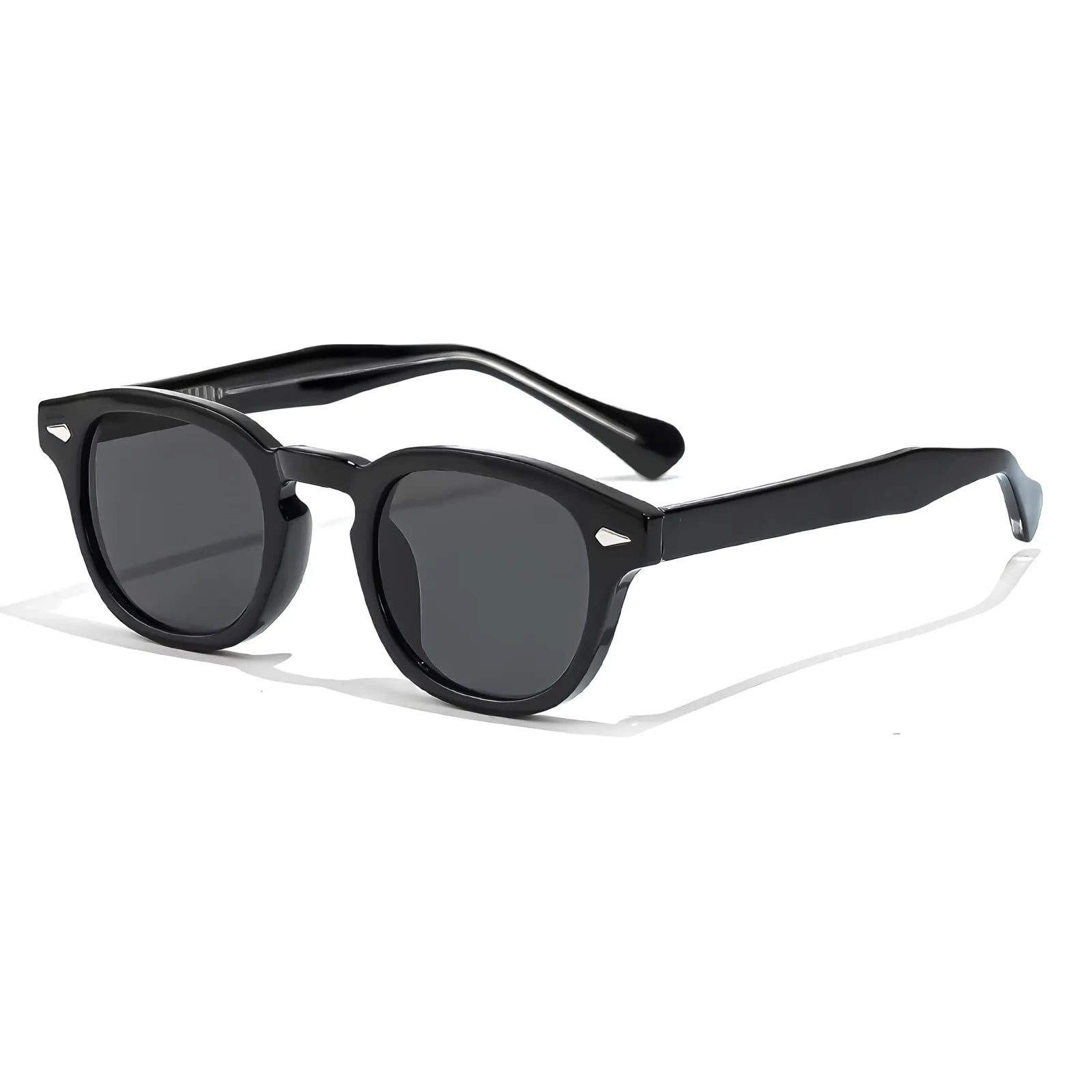 Óculos Maresias – lateral, armação Preta com lentes Cinzas