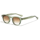 Óculos Maresias – lateral, armação verde com lentes marrons