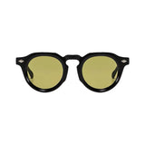Óculos Positano – Frontal, Armação Preta com Lentes Verde Oliva
