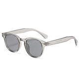 Óculos Riviera UV400 Cinza com Lentes Cinzas Visto de Lado