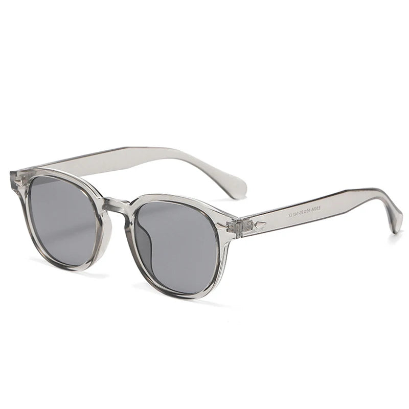 Óculos Riviera UV400 Cinza com Lentes Cinzas Visto de Lado