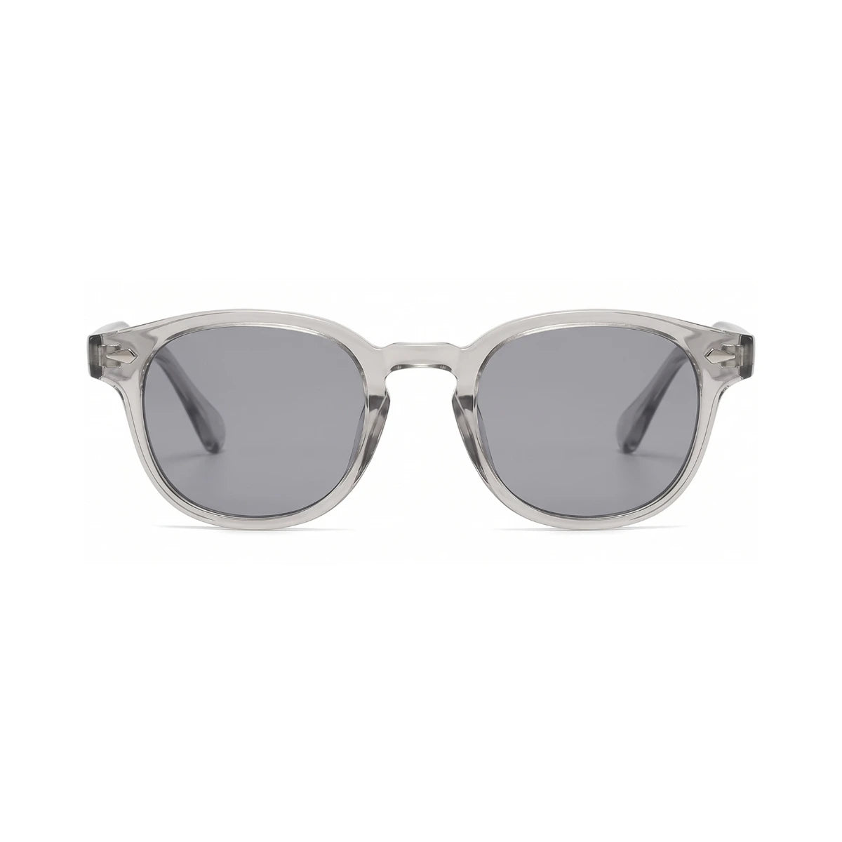 Óculos Riviera UV400 Cinza com Lentes Cinzas Visto de Frente
