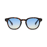 Óculos Riviera UV400 Leopardo com Lentes Azuis Visto de Frente