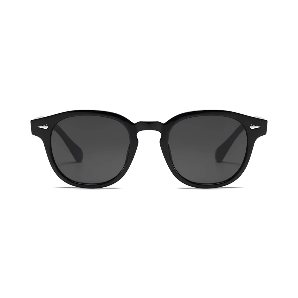 Óculos Riviera UV400 Preto com Lentes Cinzas Visto de Frente