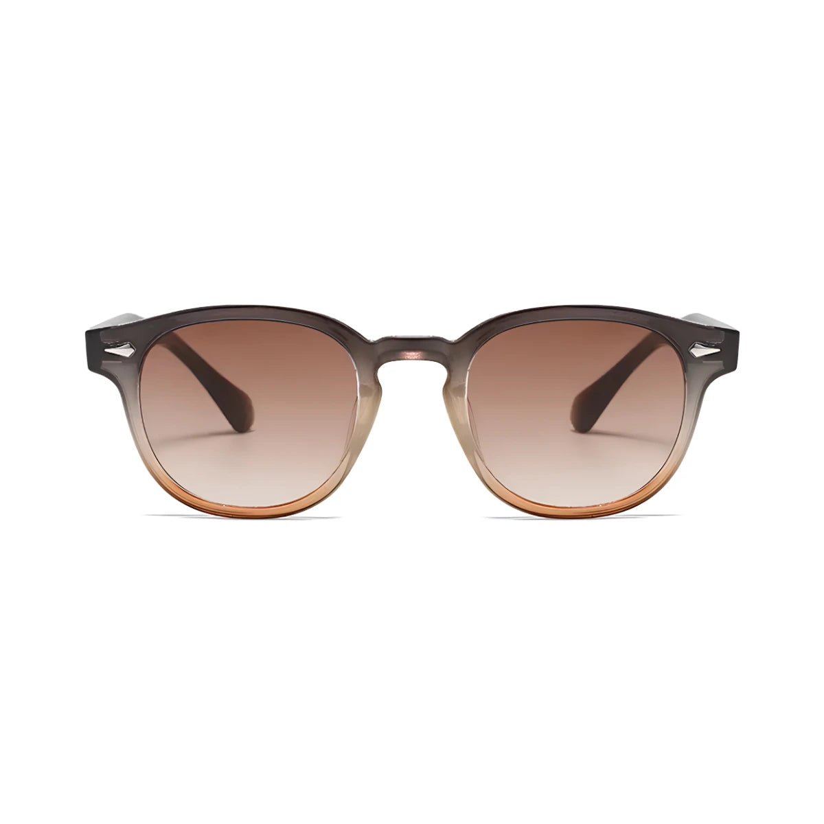 Óculos Riviera UV400 Marrom com Lentes Marrons Visto de Frente