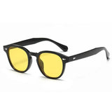 Óculos Riviera UV400 Preto com Lentes Amarelas Visto de Lado