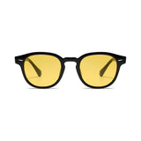 Óculos Riviera UV400 Preto com Lentes Amarelas Visto de Frente