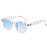 Óculos Riviera UV400 Transparente com Lentes Azuis Visto de Lado