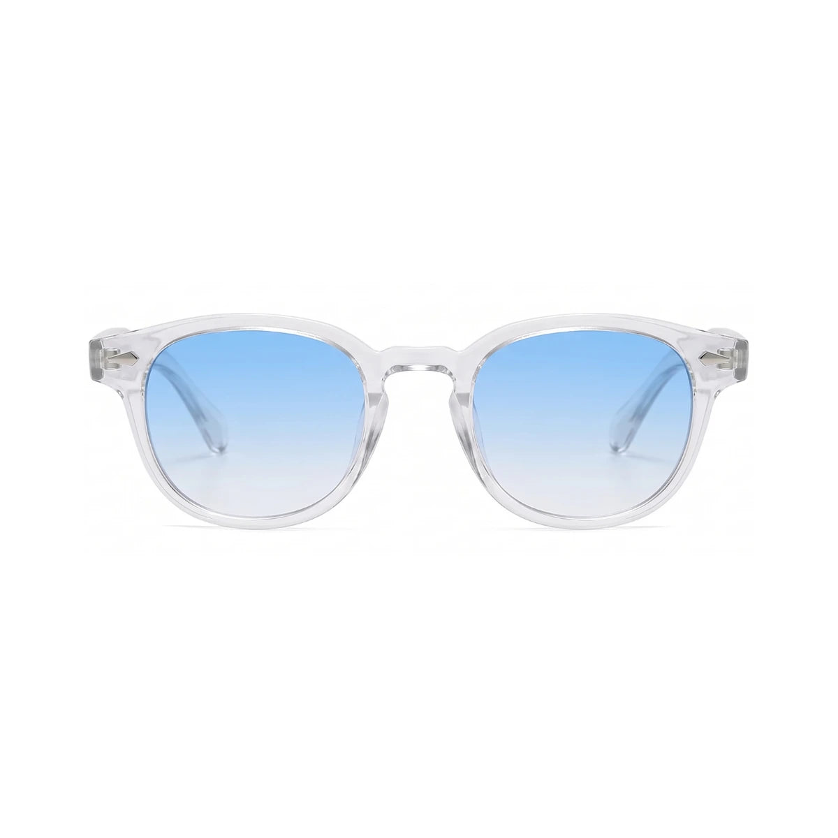 Óculos Riviera UV400 Transparente com Lentes Azuis Visto de Frente