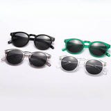 Óculos Vintage Lud – Frontais, preto, verde, cinza e transparente