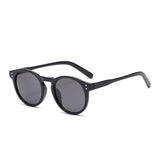 Óculos Vintage Lud – Lateral, Armação Preta Com Lentes Cinzas