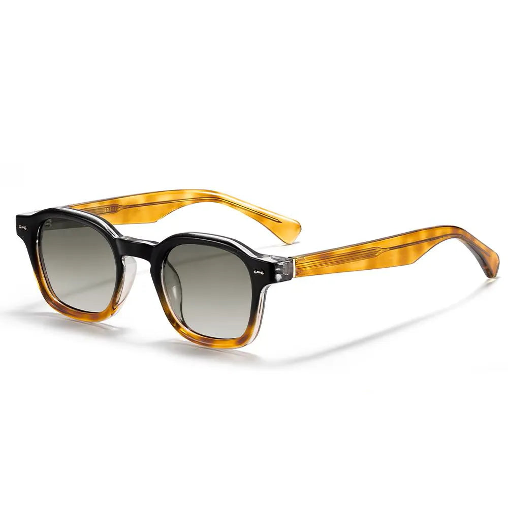 Óculos de sol Sancho retrô quadrado Tropical laranja